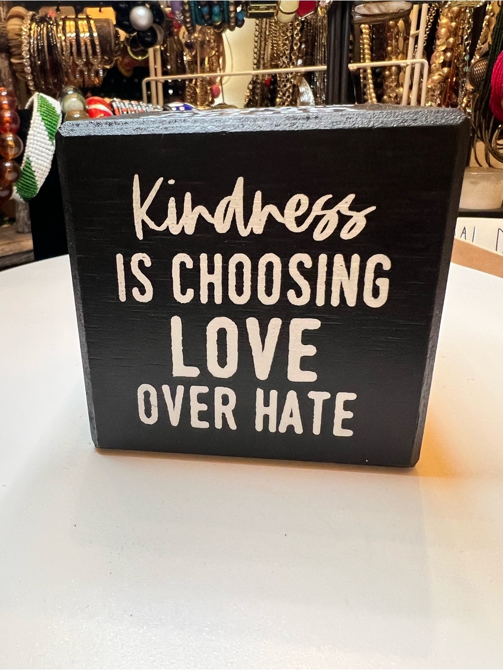 Inspirational cube with positive messages
